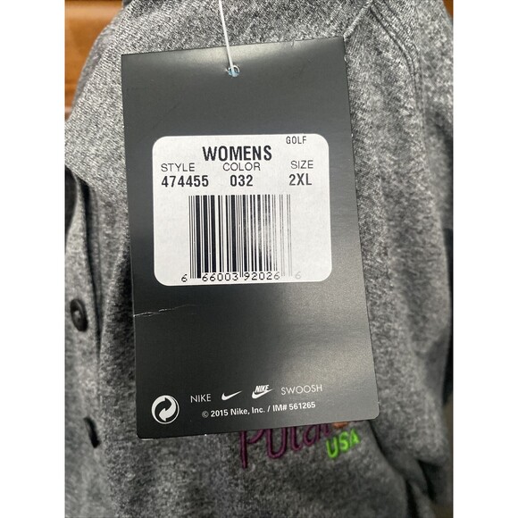 Nike Golf Dri-Fit Style#47445 The Potatoes USA Gray Polo Golf Shirt Size 2XL XXL - Picture 7 of 8